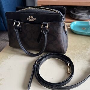 Mini Darcie Carryall In Signature Canvas Bag